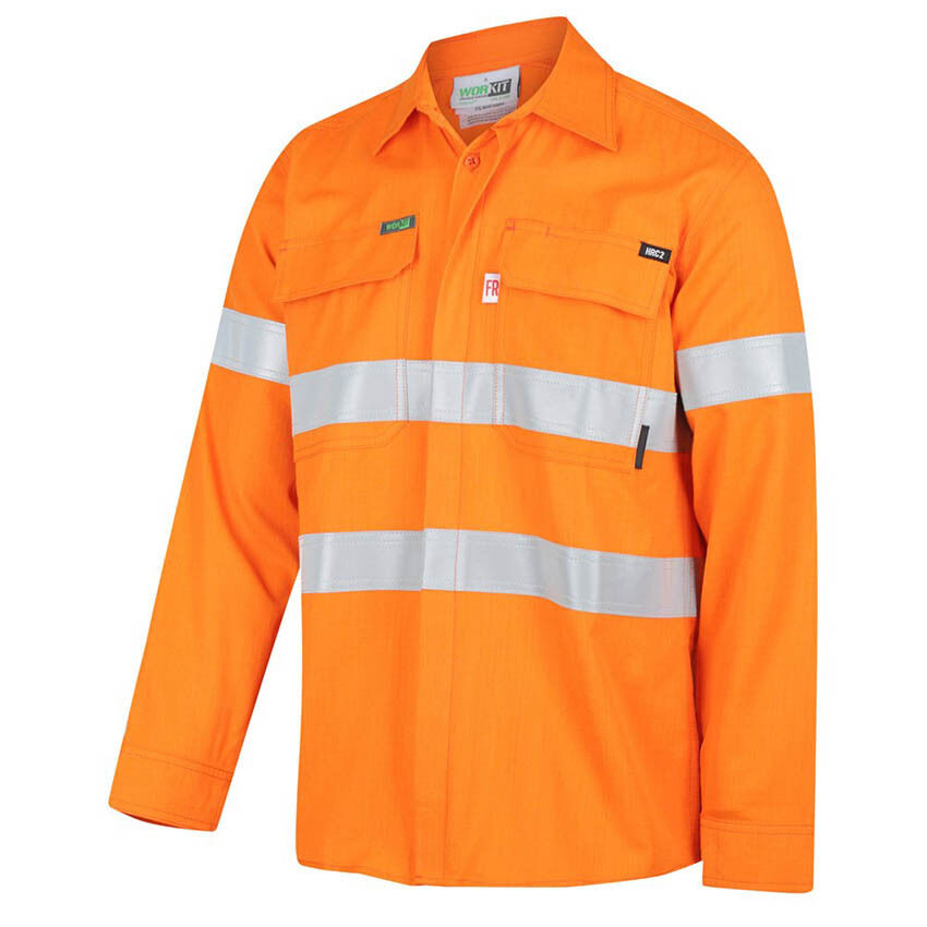 Workit Flarex Ripstop PPE2 FR Inherent 197Gsm NSW Rail Taped Shirt (2840)