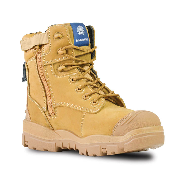 Bata Industrials Longreach SC Safety Work Boots Wheat Size AU UK 3 US 4 SafetyHQ