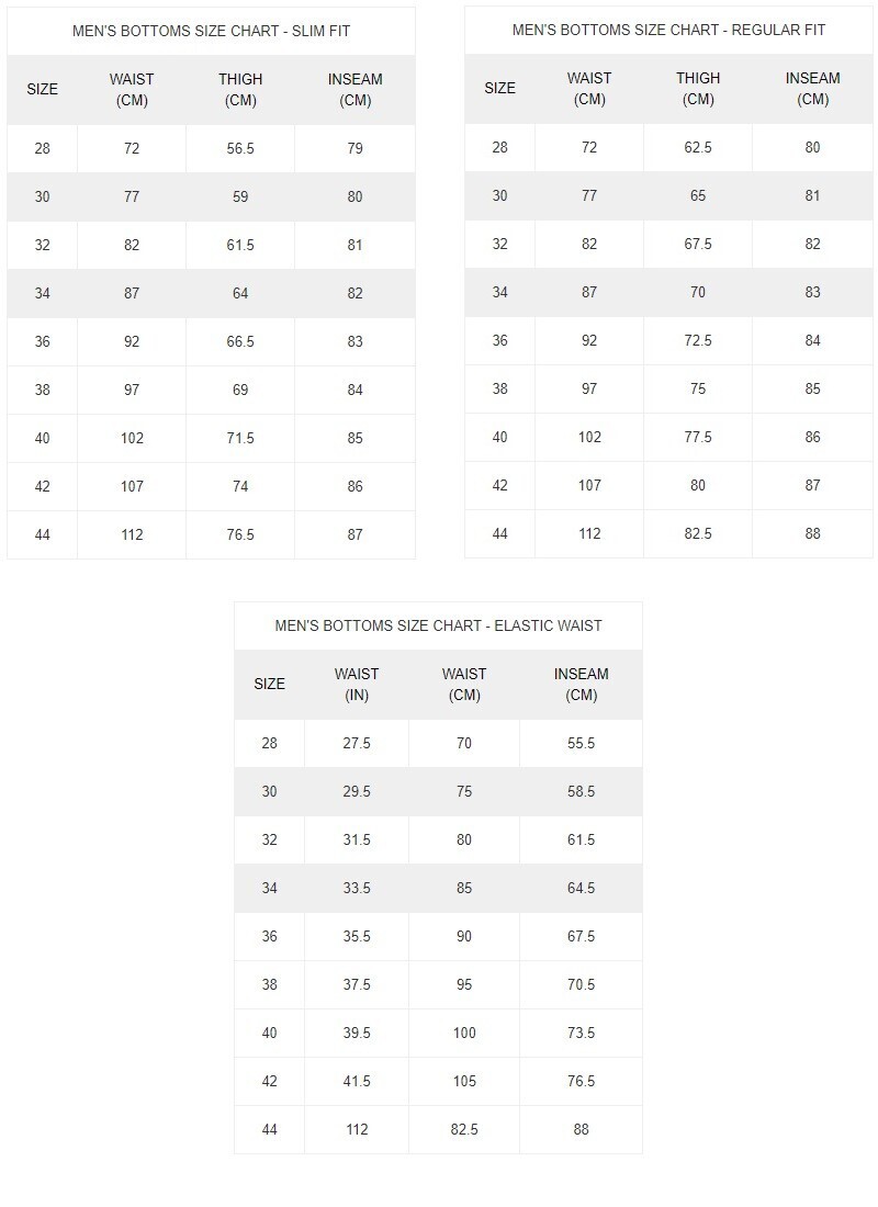 ELWD Size Chart