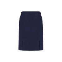 Biz Corporates Siena Womens Front Pleat Detail Straight Skirt