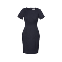 Biz Corporates Cool Stretch Womens Short Sleeve Dress
