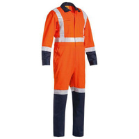 Bisley Taped TTMC Hi Vis Lightweight Drill Coverall