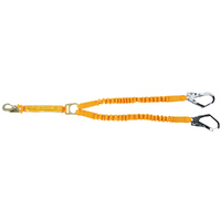 B-Safe 1.5m Elastic Twin Access Lanyard with Triple Action Karabiner BL073332TC