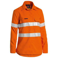 Bisley TenCate Tecasafe Plus 580 Women's Taped Hi Vis Lightweight FR Vented Shirt