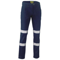 Bisley Taped Biomotion Stretch Cotton Drill Work Pants