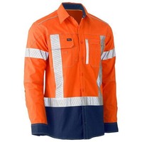 Bisley Flx & Move X Taped Hi Vis Utility Shirt