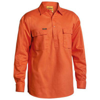 Bisley Closed Front Cotton Drill Shirt