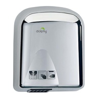Dolphy tranquil touchless automatic wall mount hand dryer 1650w stainless steel - silver