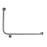 Dolphy wall mount safety stainless steel grab rail (right) 600 x 950mm -  silver