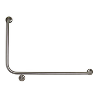 Wall mount safety grab rail (right) -  silver