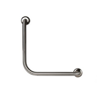 Dolphy wall mount stainless steel safety grab rail 450 x 450 mm - silver