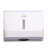 Dolphy multifold slimline durable abs paper towel dispenser - white