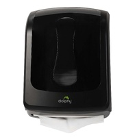 Dolphy slimline durable abs paper towel dispenser - black