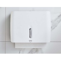 Dolphy horizontal durable abs slim paper towel dispenser - white