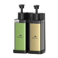Dolphy manual abs soap dispenser 300ml (pack of 2) - clear