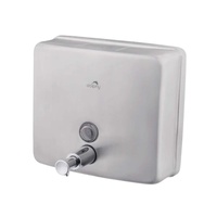 Dolphy manual stainless steel liquid soap dispenser 1200ml - silver