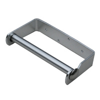 Dolphy elegant space saving stainless steel toilet roll holder - silver