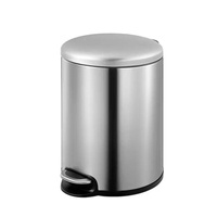 3 liter stainless steel round pedal bin