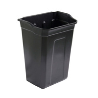 Dolphy polypropylene trash can 30l - black