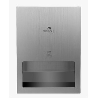 Dolphy hot or cold recessed hand dryer stainless steel - silver