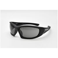 Eyres by Shamir BERCY Matt & Shiny Black Frame Grey Lens Safety Glasses