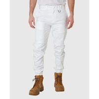 Mens Cuffed Pant White