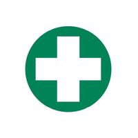 First Aid Cross Only Decal 50mm diameter