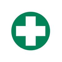 First Aid Cross Only Decal 50mm diameter