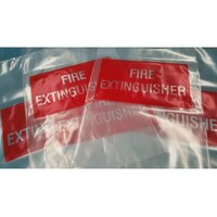 UV Plastic fire extinguisher bag Large 10 pack