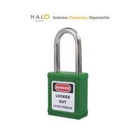 Halo Safety 38mm Safety Lock Green KD One Key (10 PACK)