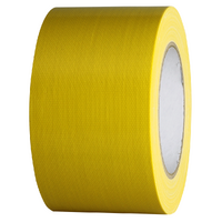Husky Tape 24x Pack 104 Yellow Cloth Tape 72mm x 25m