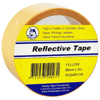 Husky Tape 4x Pack 5030 Hi Vis Reflective Tape Yellow 48mm x 5m