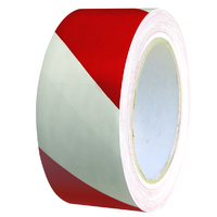 Husky Tape 48x Pack 557 Floor Marking Tape Red/White 24mm x 33m