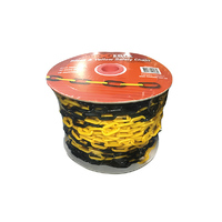 Black & Yellow Safety Chain 40m Roll