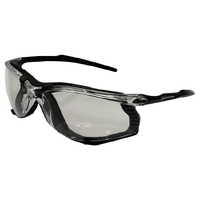 SWORDFISH Safety Glasses with Anti-Fog Clear Lens assembled with gasket 12x Pack