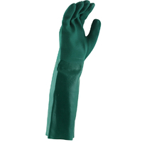 Maxisafe Green Double Dipped PVC Gauntlet 45cm 12x Pack