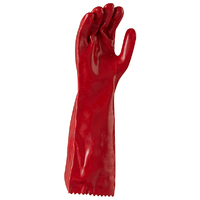Maxisafe Red PVC Gauntlet 45cm