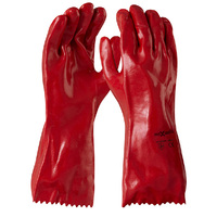 Maxisafe Red PVC Gauntlet 35cm 12x Pack