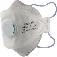 Maxisafe P2 3-Panel Flat Fold Respirator with Valve (Box of 20)