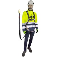 Maxisafe Full Body Harness with front & rear attachment points w/ 2m lanyard & snap hook attached