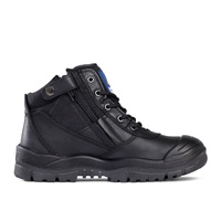 Mongrel ZipSider Boot with Scuff Cap Black