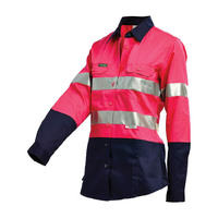 WORKIT Hi-Vis Womens 2 Tone Lightweight Taped Shirt