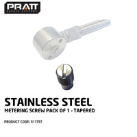 Stainless Steel Metering Screw Pack of 1 Tapered