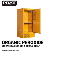Organic Peroxide Storage Cabinet 60L 1 Door 2 Shelf