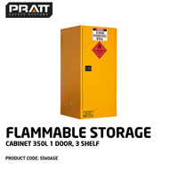 Flammable Storage Cabinet 350L 1 Door 3 Shelf
