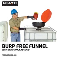 Burp Free Funnel with Large Lockable Lid