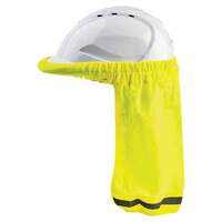 Hard Hat Neck Sun Shade Fluro Yellow 10 items pack