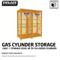 Gas Cylinder Storage Cage 1 Storage Level Up To 18 G-Sized Cylinders (Comes Flat Packed Assembly Required)