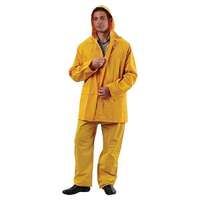 Yellow 3/4 Length PVC Rain Jacket