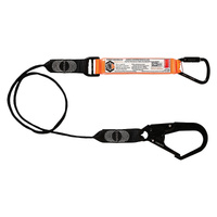 Elite Single Leg Shock Absorbing Webbing Lanyard with Hardware KT & SD